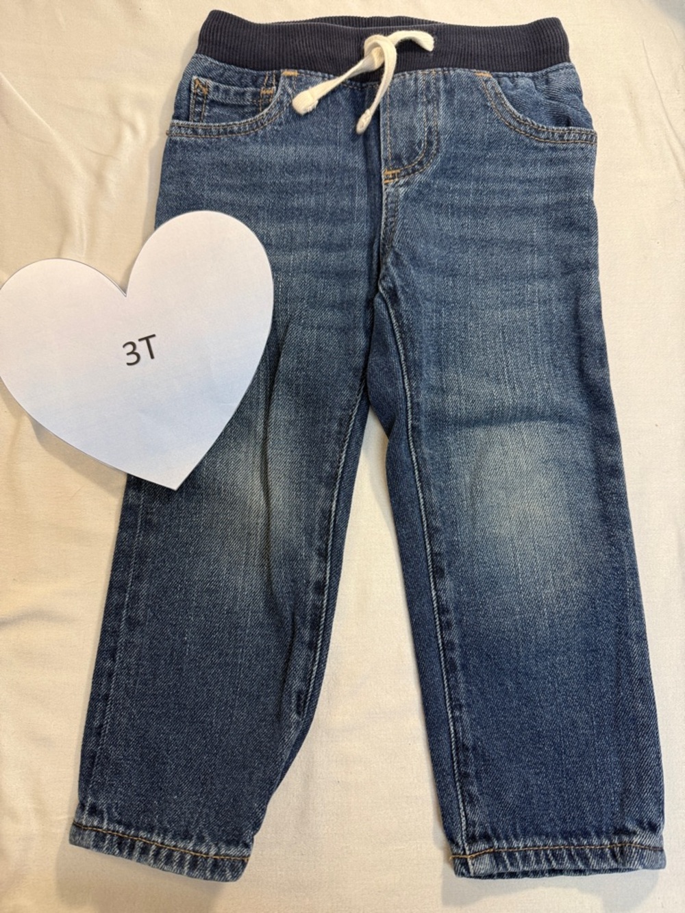 GAP Kids Blue Jeans with Ribbed Elastic Waist